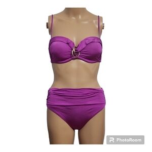 Maryan Mehlhorn Purple High waisted Bikini Bottoms